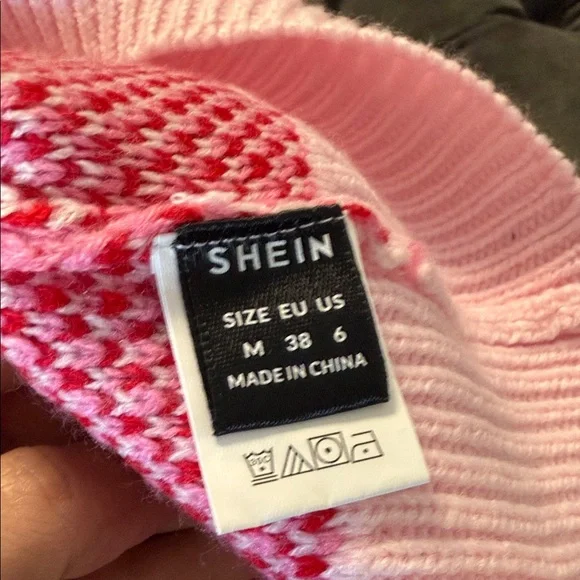 SHEIN Pink and Red Knit Sweater - Picture 12 of 13